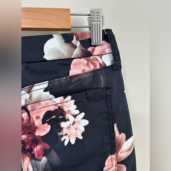 JEN7 by 7 For All Mankind Floral Print Ankle Skinny Jeans - Picture 12 of 14